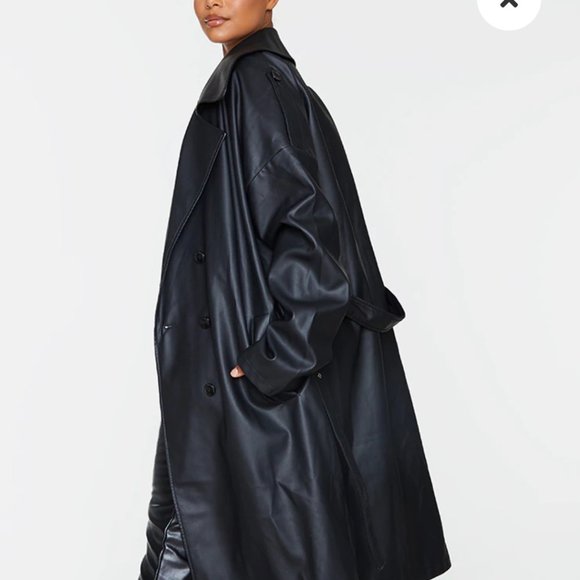 Black midi trench coat - Picture 6 of 13